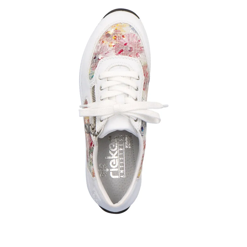 Rieker Dames N3302 Sneakers, metallic, 36 EU : Rieker